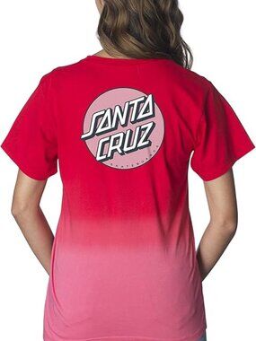 Santa Cruz Skateboards RED Ombre Skater Tee